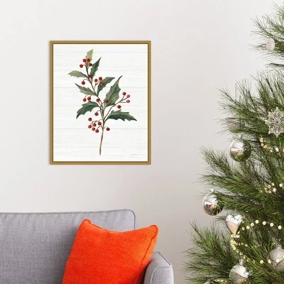 16" X 20" Christmas Moments IV Holly By Silvia Vassileva Framed Canvas Wall Art - Amanti Art 6 16" X 20" Christmas Moments IV Holly By Silvia Vassileva Framed Canvas Wall Art - Amanti Art - Image 4