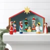 9pc Wood Christmas Nativity Scene Figurine Set - Wondershop™