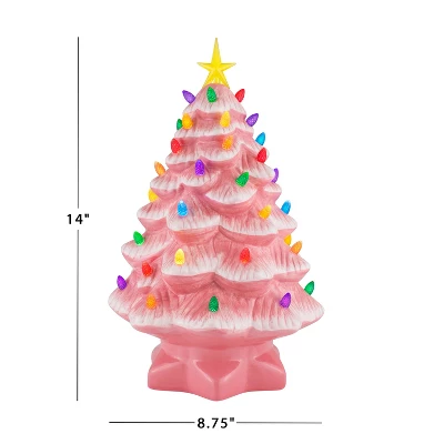 Mr. Christmas Medium Nostalgic Ceramic Led Christmas Tree 4 Mr. Christmas Medium Nostalgic Ceramic Led Christmas Tree - Image 2