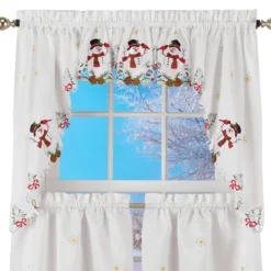 Collections Etc Snowman Cardinal Window Curtain Christmas Decoration -Christmas Decorations GUEST 049a80b5 b9eb 4654 92ea c7594b8457a0