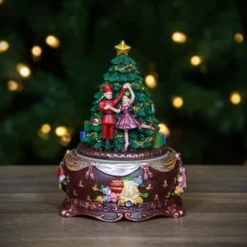 Northlight 6.25" Musical Nutcracker And Ballerina Christmas Decoration