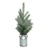 Transpac Artificial 20 In. Green Christmas Tree In Galvanized Milk Jug -Christmas Decorations GUEST 06d39cb1 a8cc 48df beff b9271ba9ce5c