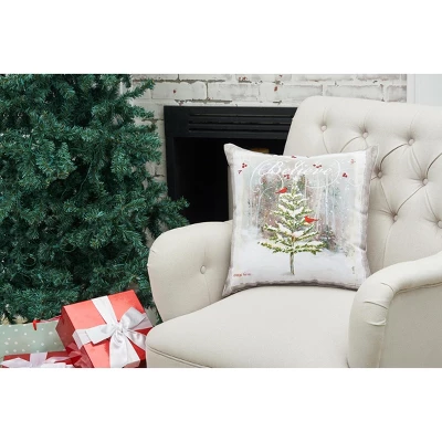 C&F Home 18" X 18" Believe Tree Indoor / Outdoor Christmas Holiday Throw Pillow 4 C&F Home 18" X 18" Believe Tree Indoor / Outdoor Christmas Holiday Throw Pillow - Image 2