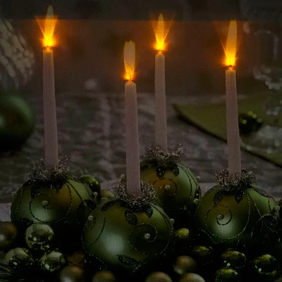 Northlight LED Lighted Sparkling Ornament Centerpiece Christmas Canvas Wall Art 11.75" X 15.75" 4 Northlight LED Lighted Sparkling Ornament Centerpiece Christmas Canvas Wall Art 11.75" X 15.75" - Image 2