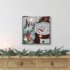 Northlight 12" LED Lighted 'Joy' Snowman Christmas Canvas Wall Art -Christmas Decorations GUEST 12ae5155 4791 480f a46a abfde6774bf2