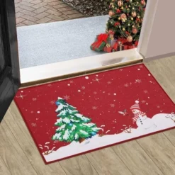Trinity Snow Man Christmas Tree Xmas Welcome Doormat -Christmas Decorations GUEST 153851e5 08c1 423a 93e9 72c9e1fe3706