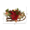 Nearly Natural 18-in Christmas Sleigh With Poinsettia, Berries And Pinecone Artificial Arrangement With Ornaments 2 Nearly Natural 18-in Christmas Sleigh With Poinsettia, Berries And Pinecone Artificial Arrangement With Ornaments -Christmas Decorations GUEST 169e4c6c ad0d 4039 974b 49c2820cd23d