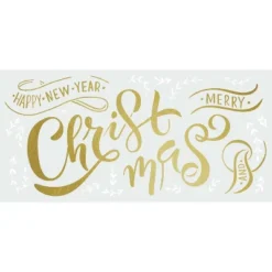 Merry Christmas Quote Peel And Stick Giant Wall Decal With Metallic Ink Gold - RoomMates 7 Merry Christmas Quote Peel And Stick Giant Wall Decal With Metallic Ink Gold - RoomMates -Christmas Decorations GUEST 185bd158 5751 482e ab94 f4b8088e9fb1