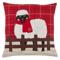 Saro Lifestyle Plaid Christmas Sheep Decorative Pillow Cover 7 Saro Lifestyle Plaid Christmas Sheep Decorative Pillow Cover -Christmas Decorations GUEST 195f24b8 f559 414a 9862 20d9378911b5