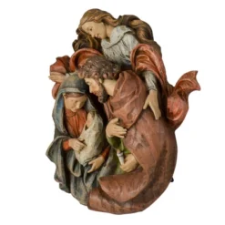 Roman 14" Brown Holy Family With Angel Christmas Wall Bust