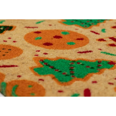 1'4" X 2'4" Christmas Cookie Swap Indoor/Outdoor Coir Doormat Red/Green/Brown - Entryways 3 1'4" X 2'4" Christmas Cookie Swap Indoor/Outdoor Coir Doormat Red/Green/Brown - Entryways