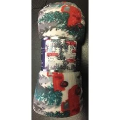 Noble House Christmas Festive And Cheery Holiday Super Soft Ultra Comfy Microplush Throw Blanket 50"x60" -Christmas Decorations GUEST 23d59b78 ad12 4686 ad1d 96a600f96670