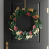28" Mixed Leaves Artificial Christmas Wreath Green/Plaid/Gold - Wondershop™ -Christmas Decorations GUEST 262fe846 ef31 4e91 94ef a3a61de8aee5
