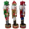 Northlight Set Of 3 Red Sequin Jacket Wooden Christmas Nutcrackers 14.25" -Christmas Decorations GUEST 2a799759 aadd 4278 9d10 58edc9d64f4e