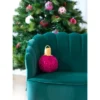 Shiraleah Pink Sparkle Christmas Ornament Bauble Pillow, Small -Christmas Decorations GUEST 2f827046 aba7 454a 8a9c 4bf9fd66a6e4