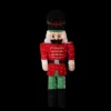 Northlight 6' Pre-Lit Candy Cane Lane 2-D Toy Soldier Christmas Outdoor Decor