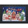 North Pole Magic Christmas Doormat Santa Sleigh Reindeer 30" X 18" Briarwood Lane -Christmas Decorations GUEST 36df9e55 6e6d 4827 a76e d58e8dece163