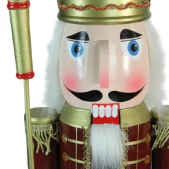 Northlight 48" Burgundy And White Wooden Christmas Nutcracker King With Scepter 9 Northlight 48" Burgundy And White Wooden Christmas Nutcracker King With Scepter -Christmas Decorations GUEST 380c0034 5225 40e9 9df8 2839d95d7f8b