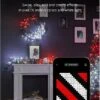 Twinkly Pre-Lit Garland App-Controlled LED Artificial Christmas Garland With 50 RGB+W (16 Million Colors + Warm White) LEDs. 9 Feet. Green Wire.