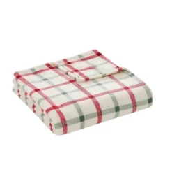 Kate Aurora Holiday Classics Christmas Plaid Oversized & Ultra Plush Oversized Accent Throw Blanket - 50 In. W X 70 In. L