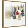 16" X 16" Christmas Chalet I Tree By Victoria Borges Framed Canvas Wall Art - Amanti Art -Christmas Decorations GUEST 3cc2ae50 68f0 4d67 a85a 888d66f213be