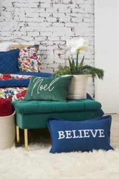 C&F Home Christmas Jolly Solid Typographical Decorative Throw Pillows -Christmas Decorations GUEST 3d154260 1dc6 4b1e 90b6 32d585dbb7eb