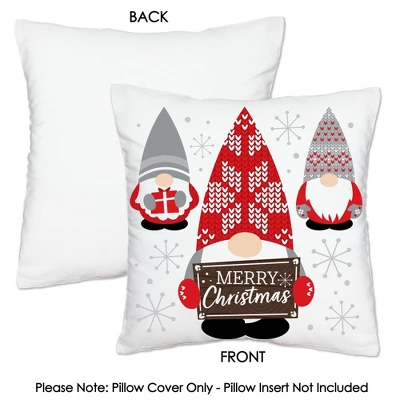 Big Dot Of Happiness Christmas Gnomes - Holiday Party Home Decorative Canvas Cushion Case - Throw Pillow Cover - 16 X 16 Inches 7 Big Dot Of Happiness Christmas Gnomes - Holiday Party Home Decorative Canvas Cushion Case - Throw Pillow Cover - 16 X 16 Inches - Image 5