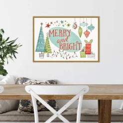 23" X 16" Merry And Bright Christmas Tree By Janelle Penner Framed Canvas Wall Art - Amanti Art 9 23" X 16" Merry And Bright Christmas Tree By Janelle Penner Framed Canvas Wall Art - Amanti Art -Christmas Decorations GUEST 422db06a 714c 46cf b85b 30e207c3378d