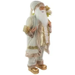Northlight 36" Winter White And Ivory Santa Claus With Gift Bag Christmas Figure -Christmas Decorations GUEST 425904bf f719 4dca 9021 902687383595