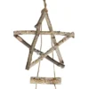 Northlight 51" Natural Brown Frosted Wood Tree With Star Hanging Christmas Decoration -Christmas Decorations GUEST 44109c29 8eb3 4ac1 8f6a cefcb555aa4a
