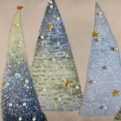 14"x26" Oversized Modern Christmas Trees With Pearls And Embroidery Lumbar Throw Pillow - Edie@Home -Christmas Decorations GUEST 455c8d83 3ed7 4c59 8d46 035985b6132f