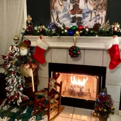 Northlight 48" Santa Claus With Artificial Flocked Alpine Tree Christmas Figure -Christmas Decorations GUEST 4573ed3d ad99 419b 94dd a91d2eaabd56