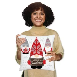 Big Dot Of Happiness Christmas Gnomes - Holiday Party Home Decorative Canvas Cushion Case - Throw Pillow Cover - 16 X 16 Inches 13 Big Dot Of Happiness Christmas Gnomes - Holiday Party Home Decorative Canvas Cushion Case - Throw Pillow Cover - 16 X 16 Inches -Christmas Decorations GUEST 483cd501 c367 4707 9534 d5807c965dec