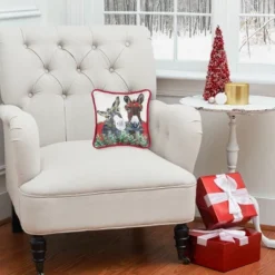 C&F Home 8" X 8" Christmas Donkey Petite Printed Throw Pillow -Christmas Decorations GUEST 4845fefa c3c3 4707 a926 97fe283e7e3c