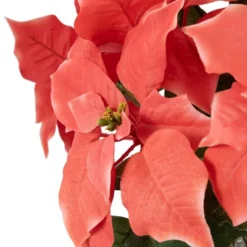 Northlight 14.5" Dark Pink Artificial Christmas Poinsettia With Gold Wrapped Base -Christmas Decorations GUEST 48c7e66f a2dc 41fd 908b 37486e0997fd
