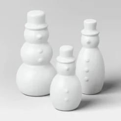 12pc Battery Operated Lit Metal House With Bottle Brush Trees And Snowmen Christmas Village Set - Wondershop™ Black -Christmas Decorations GUEST 496c44a8 39d2 43fe 98a3 867428eef034