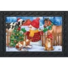 Barnyard Snowman Christmas Doormat Dog Horse Cow Calf 30" X 18" Briarwood Lane -Christmas Decorations GUEST 4981513b 5c91 45f6 a179 81da595b377e