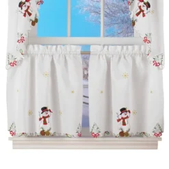Collections Etc Snowman Cardinal Window Curtain Christmas Decoration -Christmas Decorations GUEST 4a661dd3 7b46 4b62 b654 eb26f79fd8e6