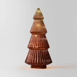 14.75" Battery Operated Lit Glass Christmas Tree Sculpture - Wondershop™ -Christmas Decorations GUEST 4a67b46b 6940 4ff8 9fdb 3f919a169722