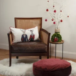 14"x26" Oversized 'Mr & Mrs. Reindeer' Christmas Lumbar Throw Pillow - Edie@Home -Christmas Decorations GUEST 4bff9012 afde 406d 901b f4cb98be9272