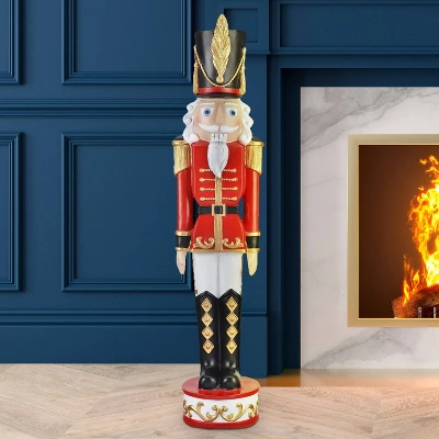 Haute Decor 37" Christmas Nutcracker Outdoor Decor Red/Black 3 Haute Decor 37" Christmas Nutcracker Outdoor Decor Red/Black