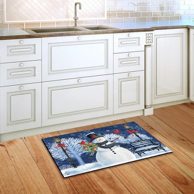 Briarwood Lane Snowman Holiday Cheer Christmas Doormat Lampost Wreath Indoor Outdoor 30" X 18" 5 Briarwood Lane Snowman Holiday Cheer Christmas Doormat Lampost Wreath Indoor Outdoor 30" X 18" - Image 3