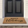 Northlight Natural Coir "Happy Holidays" Christmas Doormat 18" X 30" -Christmas Decorations GUEST 54125043 9ba0 4321 ba9a 9f4d7a9c03ab