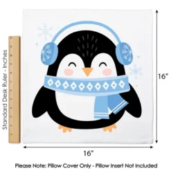 Big Dot Of Happiness Winter Penguins - Holiday And Christmas Party Home Decorative Canvas Cushion Case - Throw Pillow Cover - 16 X 16 Inches 11 Big Dot Of Happiness Winter Penguins - Holiday And Christmas Party Home Decorative Canvas Cushion Case - Throw Pillow Cover - 16 X 16 Inches -Christmas Decorations GUEST 54de7907 fd03 4f2c 9321 030fb46c9153