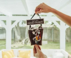 Silver Buffalo Disney Nightmare Before Christmas "Good Fright" 2-Piece Hanging Sign Wall Art 9 Silver Buffalo Disney Nightmare Before Christmas "Good Fright" 2-Piece Hanging Sign Wall Art -Christmas Decorations GUEST 598de607 a29b 4f67 85c2 6654a2ddd31e