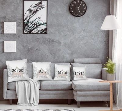 Snowy Cabin At Christmas By Tanya Shumkina Throw Pillow - Americanflat 5 Snowy Cabin At Christmas By Tanya Shumkina Throw Pillow - Americanflat - Image 3