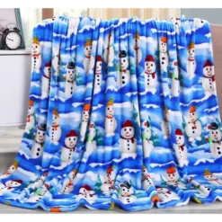 Noble House Christmas Festive And Cheery Holiday Super Soft Ultra Comfy Microplush Throw Blanket 50"x60" -Christmas Decorations GUEST 5df1ceec 797c 4bb9 bacf b7f788d38197