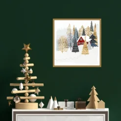 16" X 16" Christmas Chalet I Tree By Victoria Borges Framed Canvas Wall Art - Amanti Art 9 16" X 16" Christmas Chalet I Tree By Victoria Borges Framed Canvas Wall Art - Amanti Art -Christmas Decorations GUEST 5e68edf4 2836 404b 8e95 b60f625fafe6