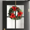 22" Mixed Greenery And Poinsettia Flowers Decorated Artificial Christmas Wreath Green - Wondershopâ„¢ 2 22" Mixed Greenery And Poinsettia Flowers Decorated Artificial Christmas Wreath Green - Wondershopâ„¢ -Christmas Decorations GUEST 5ebbe8d4 60bd 459c 8278 418690d8cc4b