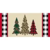 Evergreen Mixed Print Christmas Trees Sassafras Indoor Outdoor Switch Doormat 1'10"x10" Brown -Christmas Decorations GUEST 5f323863 689f 4f99 9094 0e3d2e9859db